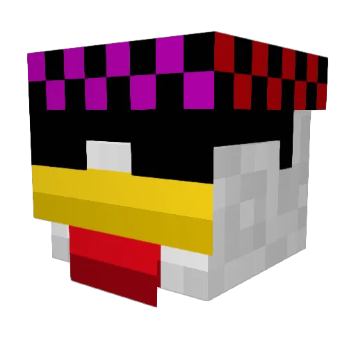 BigBallzBarry Minecraft avatar head, 3D render
