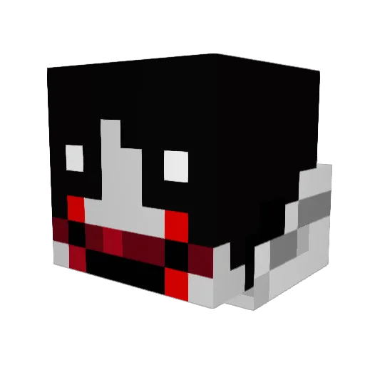 BigBangxp Minecraft avatar head, 3D render