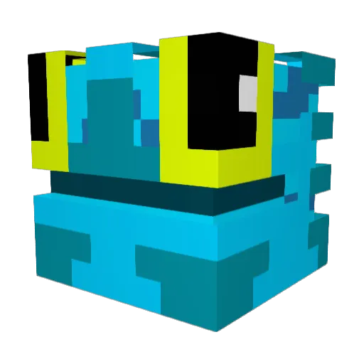 BigBarbs Minecraft avatar head, 3D render