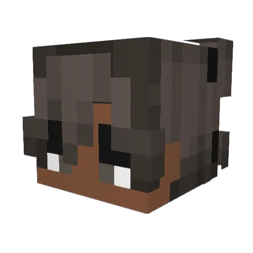 BigBarnies Minecraft avatar head, 3D render