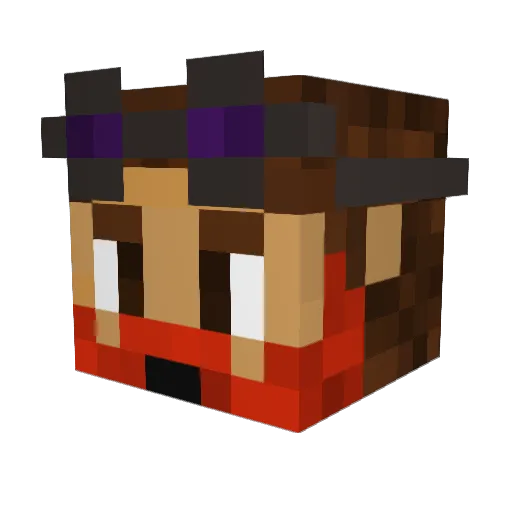 BigBatzo Minecraft avatar head, 3D render