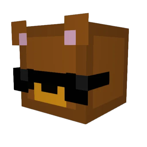 BigBear4903 Minecraft avatar head, 3D render