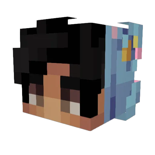 BigBear Minecraft avatar head, 3D render