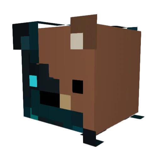 BigBearN Minecraft avatar head, 3D render