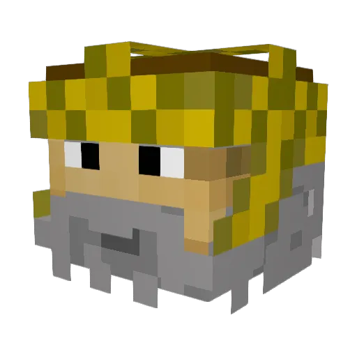BigBeaver07 Minecraft avatar head, 3D render