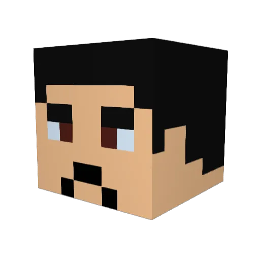 BigBen1017 Minecraft avatar head, 3D render