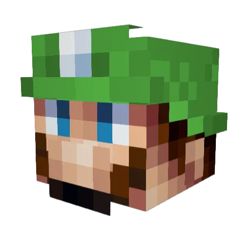BigBird47 Minecraft avatar head, 3D render
