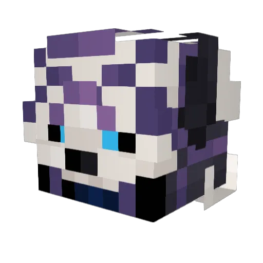 BigBirdOMG Minecraft avatar head, 3D render