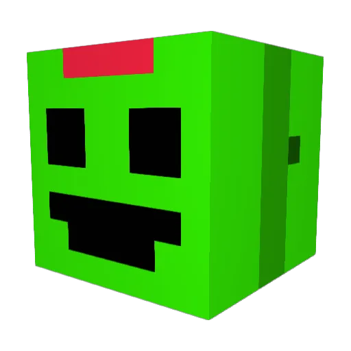 BigBirdie3 Minecraft avatar head, 3D render