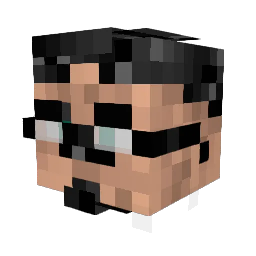 BigBjake Minecraft avatar head, 3D render