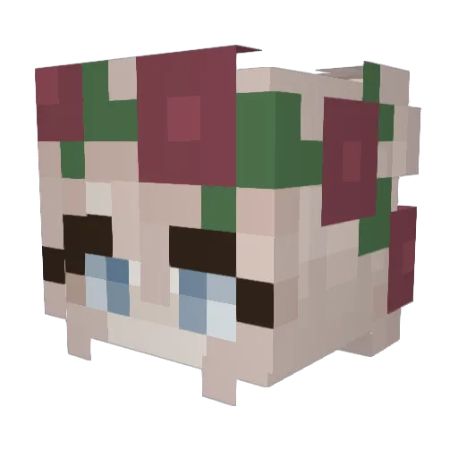 BigBlueBunny26 Minecraft avatar head, 3D render