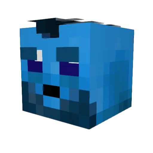 BigBlueHawk87 Minecraft avatar head, 3D render