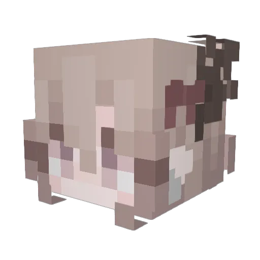 BigBoiBOB_ Minecraft avatar head, 3D render