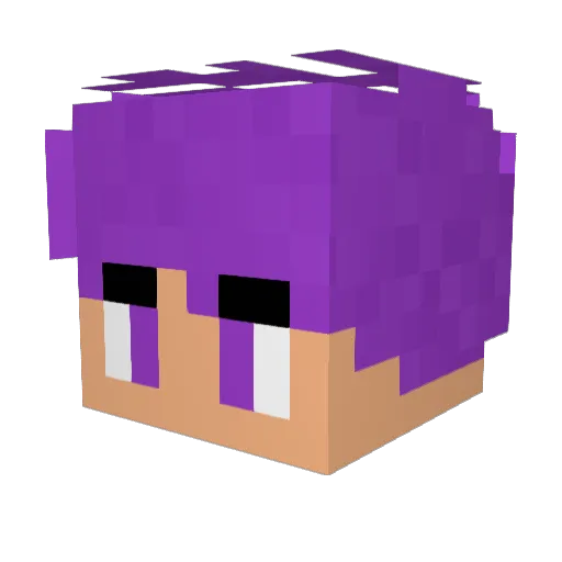 BigBoiFatCat Minecraft avatar head, 3D render