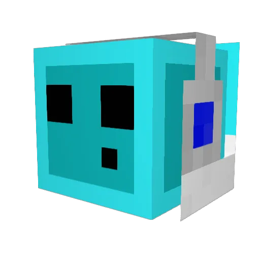BigBoiFuzzy Minecraft avatar head, 3D render