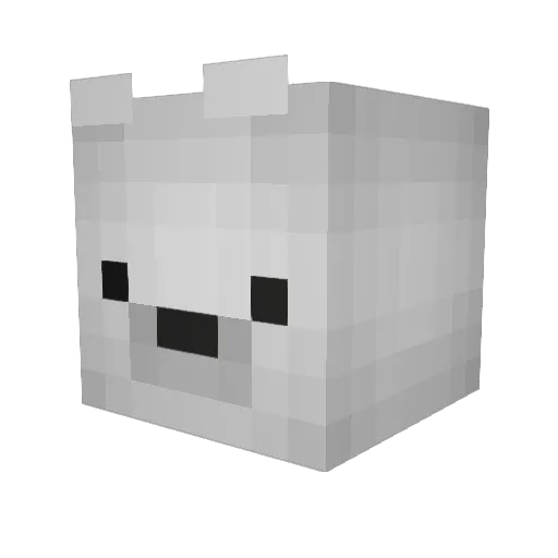 BigBois Minecraft avatar head, 3D render