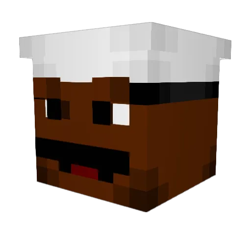 BigBoof6879 Minecraft avatar head, 3D render