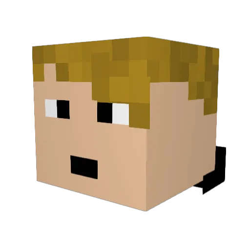 BigBootsDotCom Minecraft avatar head, 3D render