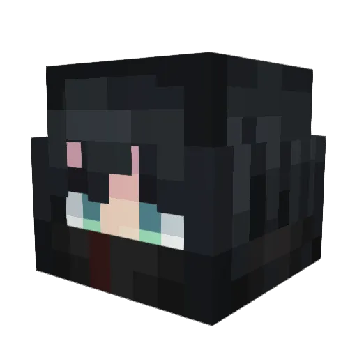 BigBooty2009 Minecraft avatar head, 3D render