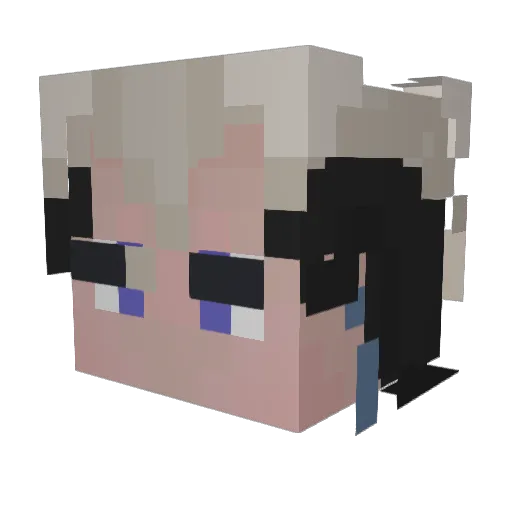 BigBootyArlan Minecraft avatar head, 3D render
