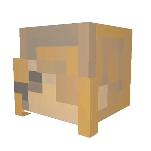 BigBootyD3 Minecraft avatar head, 3D render