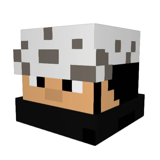 BigBop Minecraft avatar head, 3D render