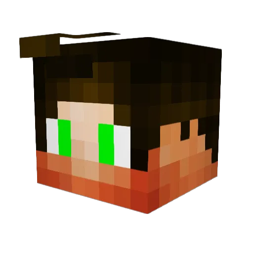 BigBoss10YT Minecraft avatar head, 3D render