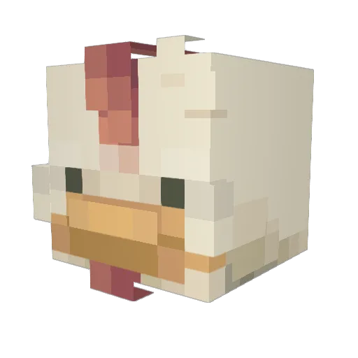 BigBoss390 Minecraft avatar head, 3D render
