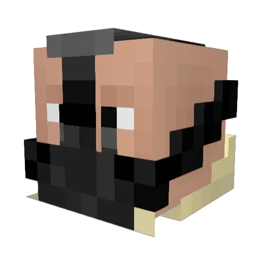 BigBoss49 Minecraft avatar head, 3D render