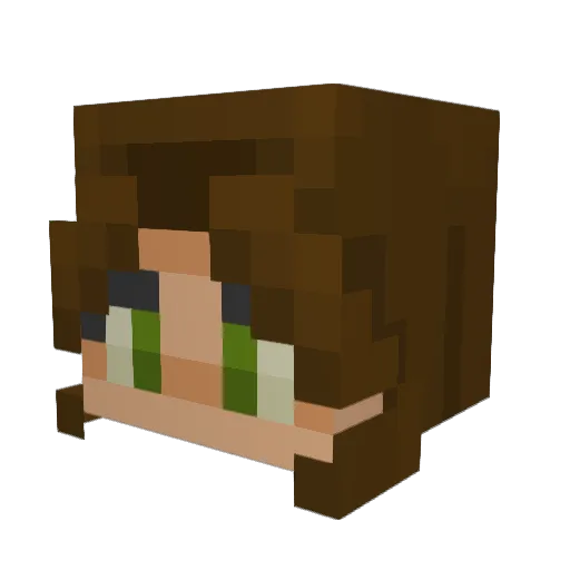 BigBottie Minecraft avatar head, 3D render