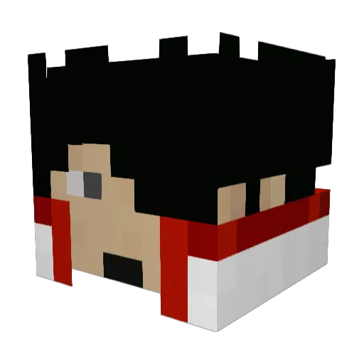 BigBoyAllen Minecraft avatar head, 3D render
