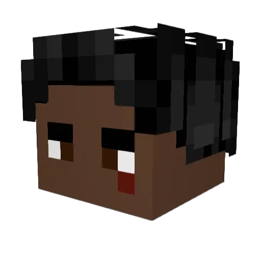 BigBoyForbes Minecraft avatar head, 3D render