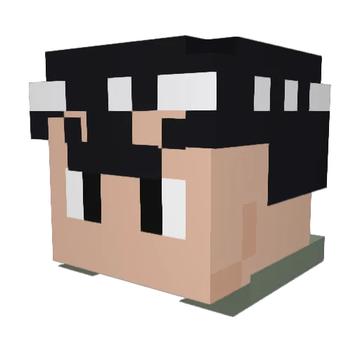 BigBoyJosh89 Minecraft avatar head, 3D render
