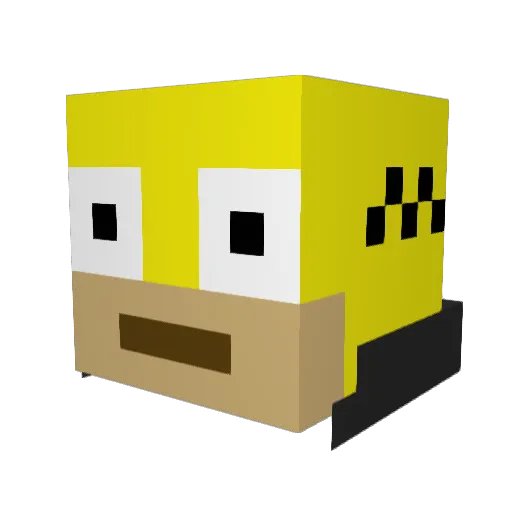 BigBoyMelv Minecraft avatar head, 3D render