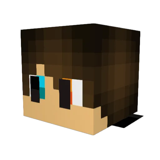 BigBoySaw Minecraft avatar head, 3D render