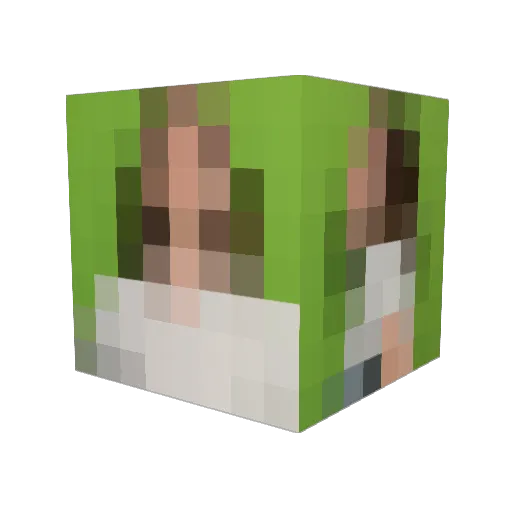 BigBoyTroyMaloy Minecraft avatar head, 3D render