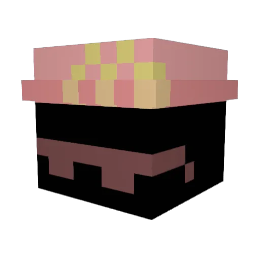 BigBoyZaman Minecraft avatar head, 3D render