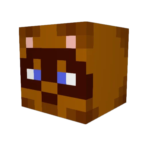 BigBrain42069 Minecraft avatar head, 3D render