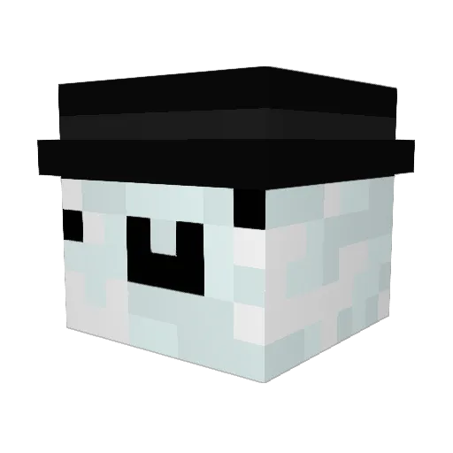 BigBrainBoiss Minecraft avatar head, 3D render