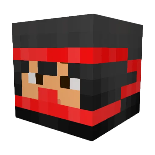 BigBrainJeff101 Minecraft avatar head, 3D render