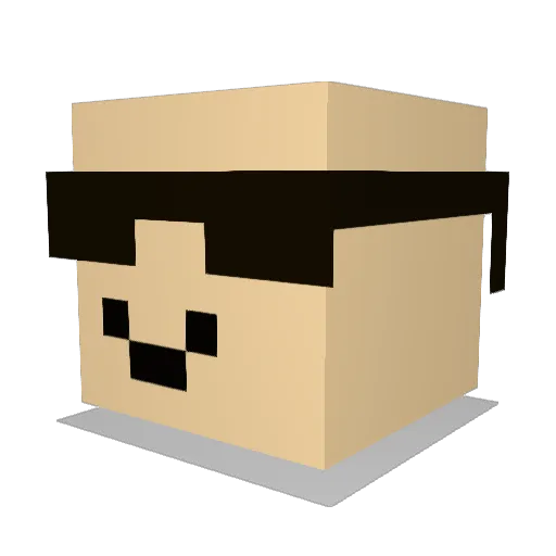 BigBrainMoment_ Minecraft avatar head, 3D render