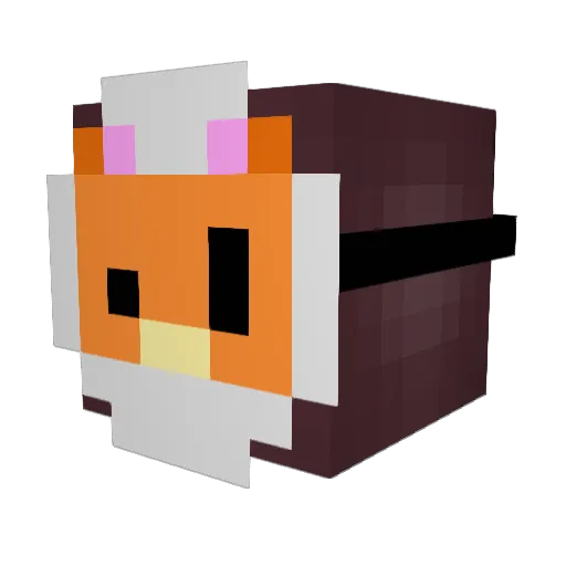 BigBreads Minecraft avatar head, 3D render