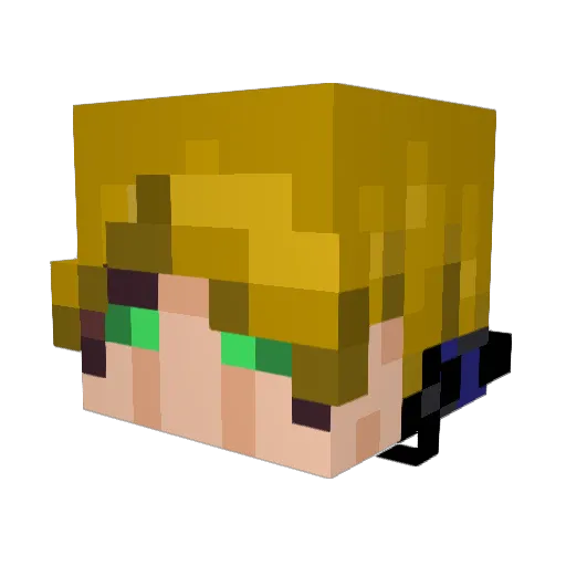 BigBriggsy Minecraft avatar head, 3D render