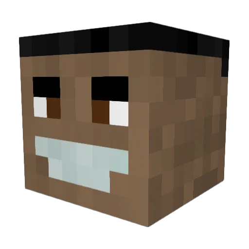 BigBrocc_ Minecraft avatar head, 3D render
