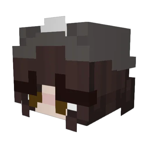 BigBrother57 Minecraft avatar head, 3D render