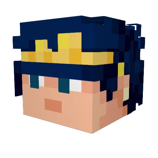 BigBruhCorp Minecraft avatar head, 3D render