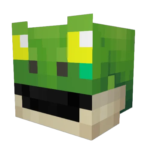 BigBulgeBill Minecraft avatar head, 3D render