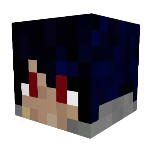 BigBunnyBaby Minecraft avatar head, 3D render