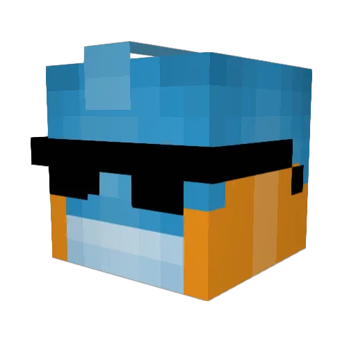 BigCaesars Minecraft avatar head, 3D render