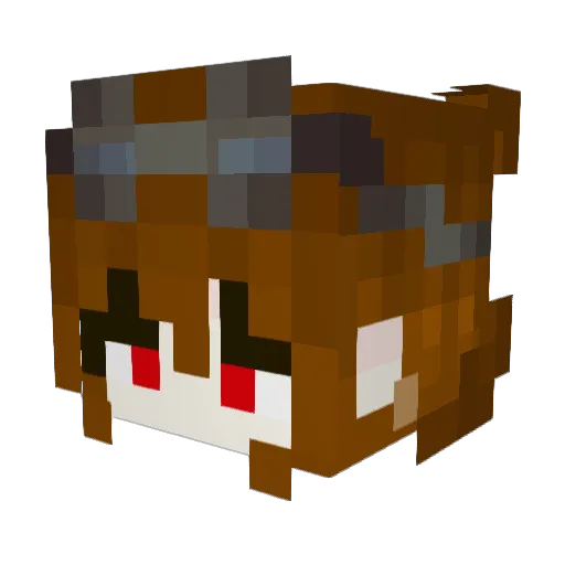 BigCat2477 Minecraft avatar head, 3D render